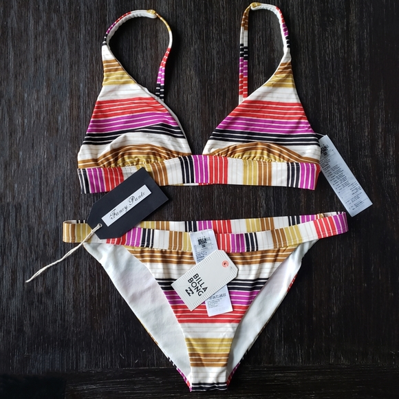 Billabong Shady Lane triangle bikini top  NEW - Picture 3 of 7